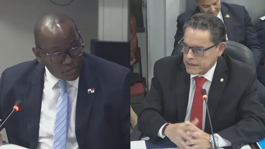 Diputados Raphael Buchanan y el ministro Frank Ábrego