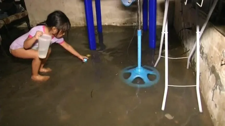 Casas afectadas por inundaciones en Chiriquí