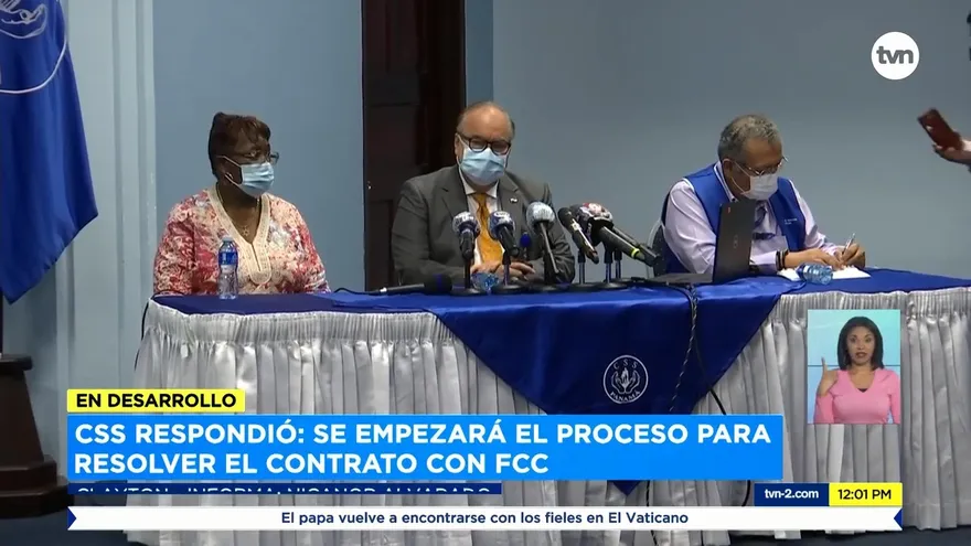 CSS anuncia que resolverá el contrato con FCC de manera administrativa