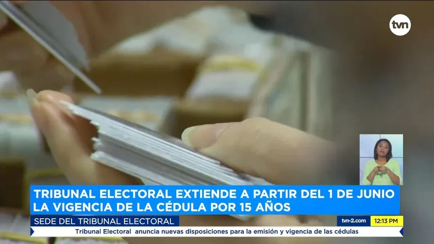 Tribunal Electoral anuncia que nuevas cédulas tendrá vigencia de 15 años