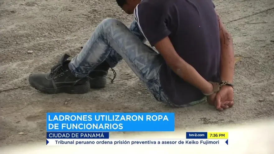 Ladrones utilizaron ropa de funcionarios en robo a banco