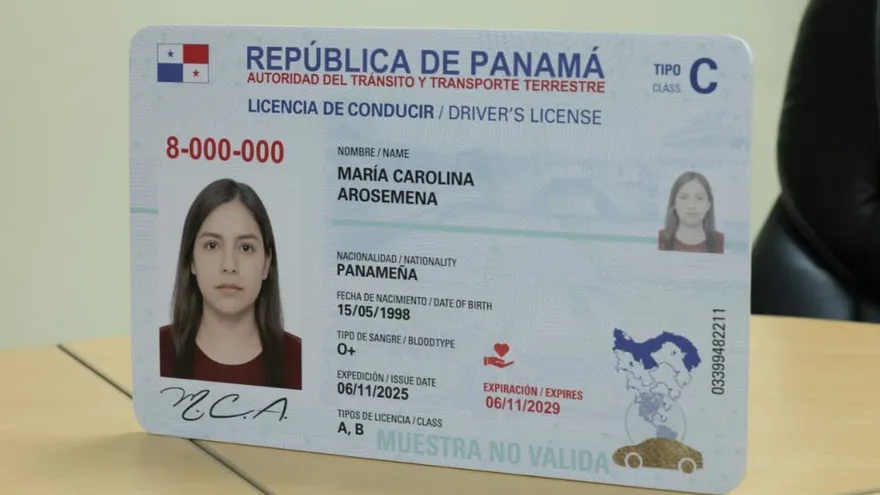 Nuevo modelo de la licencia de conducir.