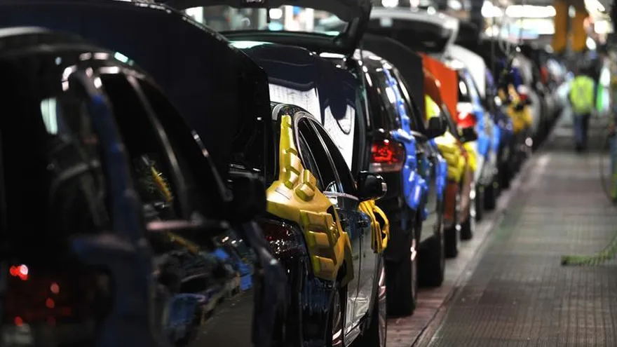 Automóviles en la planta de Ford en Broadmeadows, Melbourne (Australia).