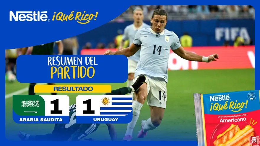 Resumen del partido Arabia Saudita vs Uruguay