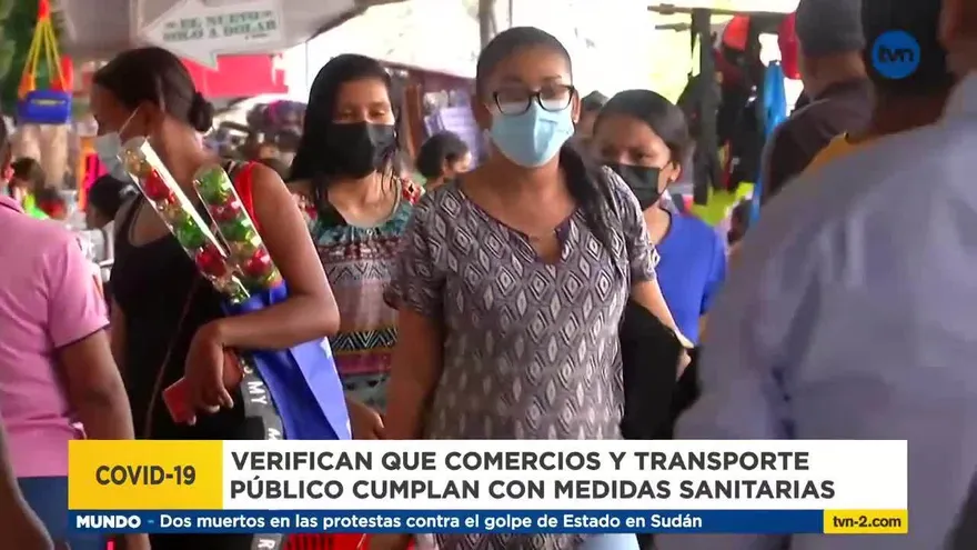 Personal de salud verifica que comercios y transporte público en Coclé