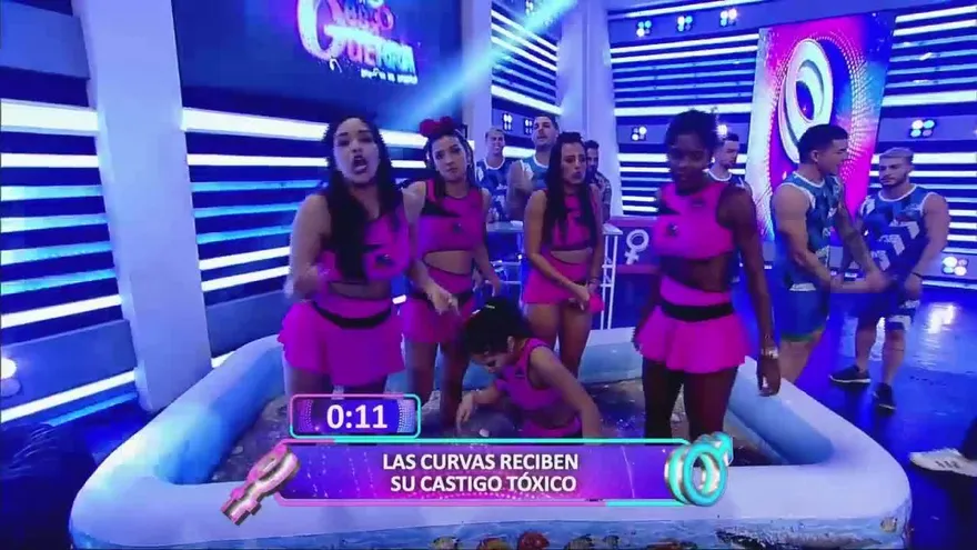 ¡Las Curvas se rehúsaron a entrar en la piscina tóxica como castigo!