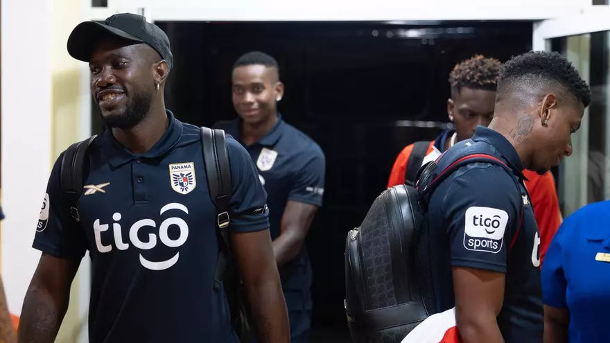 Llegada de la selección de Panamá a Belice