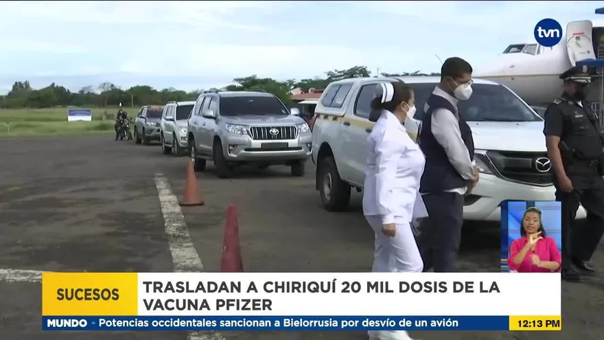 Siguen llegando dosis de vacunas Pfizer para vacunación masiva a Chiriquí
