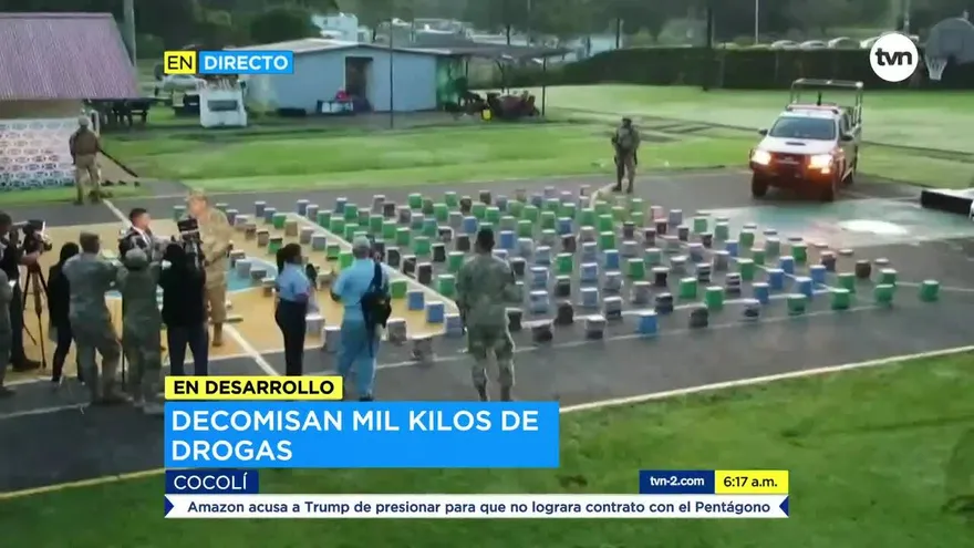 Decomiso de gran cantidad de droga en Colón