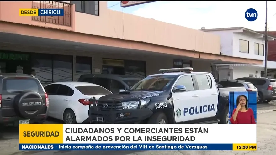 Comerciantes y residentes en Chiriquí piden mayor seguridad