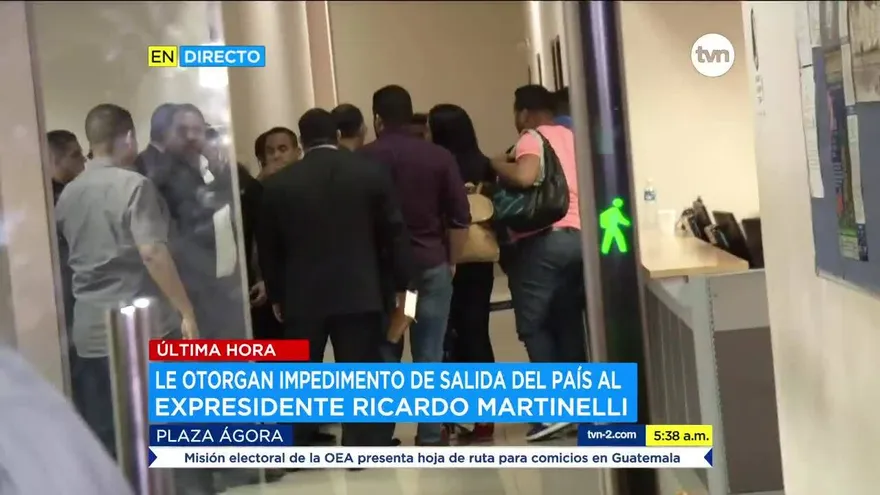 Cambian medida cautelar a Martinelli