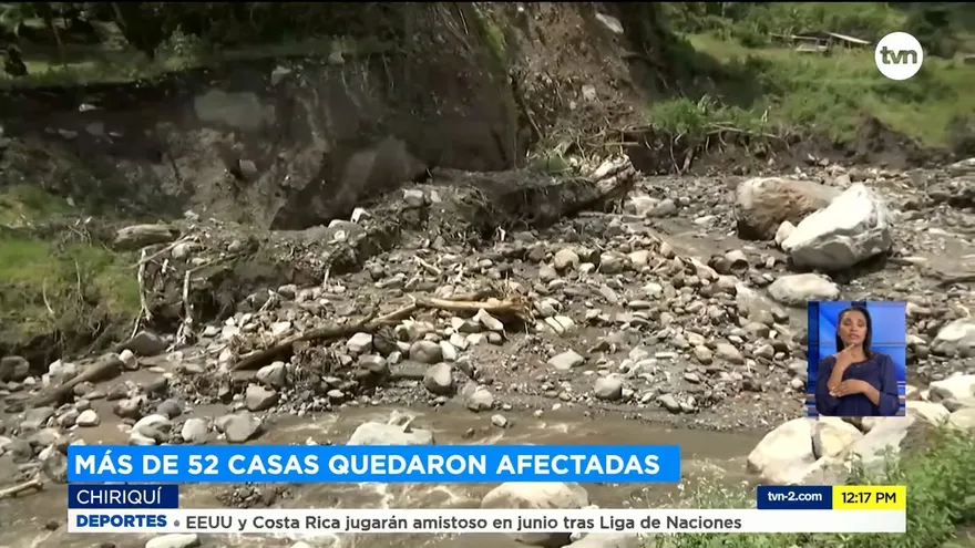 Zonas afectadas por lluvias en Chiriquí serán adecuadas