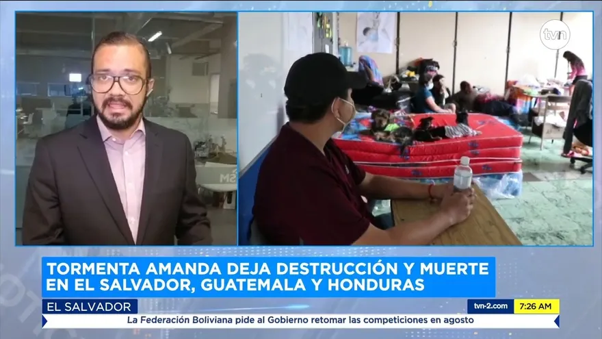 Reportan afectaciones de la tormenta Amanda en países centroamericanos