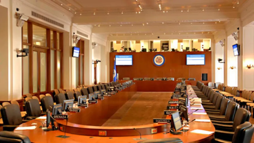 Sesión de la OEA. Imagen con fines ilustrativas.