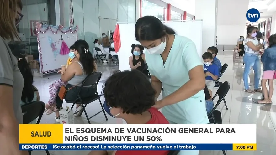 Baja vacunación pediátricas de otras enfermedades