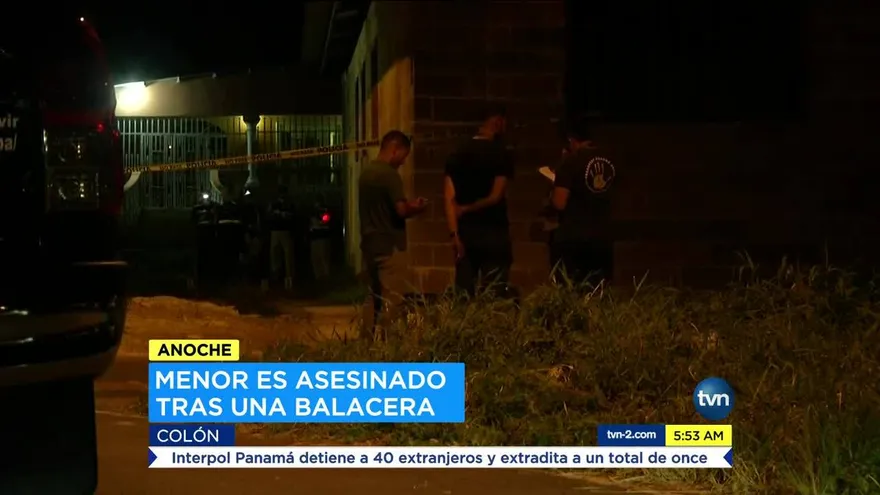 Asesinan a un menor en Colón