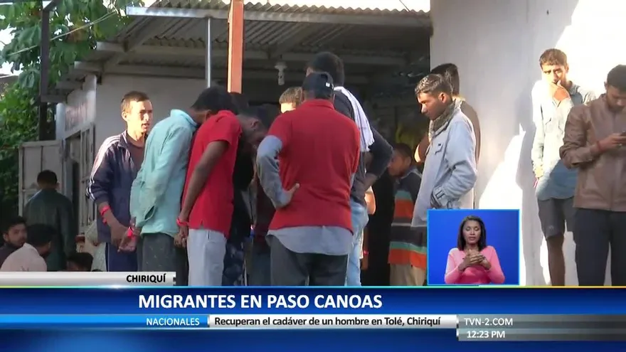 Cerca de un centenar de migrantes llega a Paso Canoas
