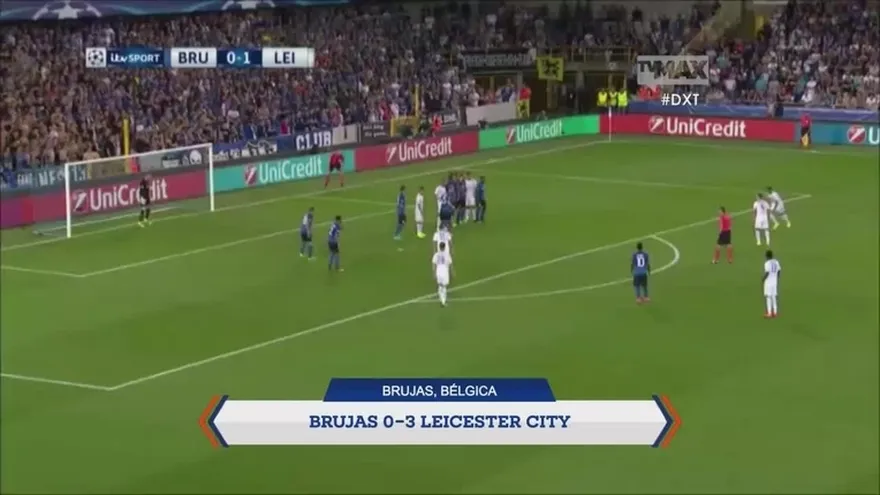 Leicester City debutó con goleada ante Brujas