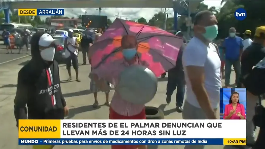 Protestan por falta de luz y agua