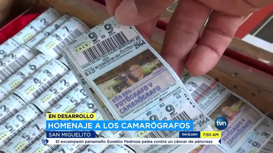 Billetes de la Lotería Nacional rinden homenaje a los camarógrafos panameños
