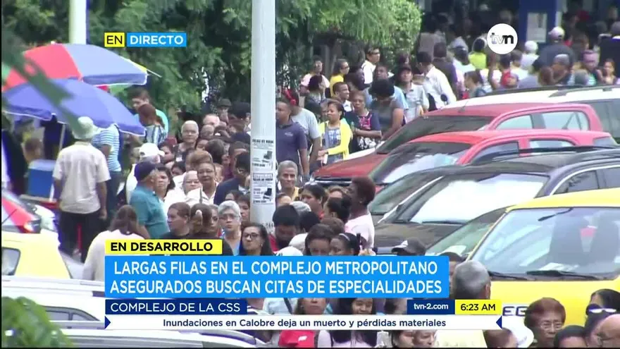 Largas filas en jornada de citas de especialidades en la CSS