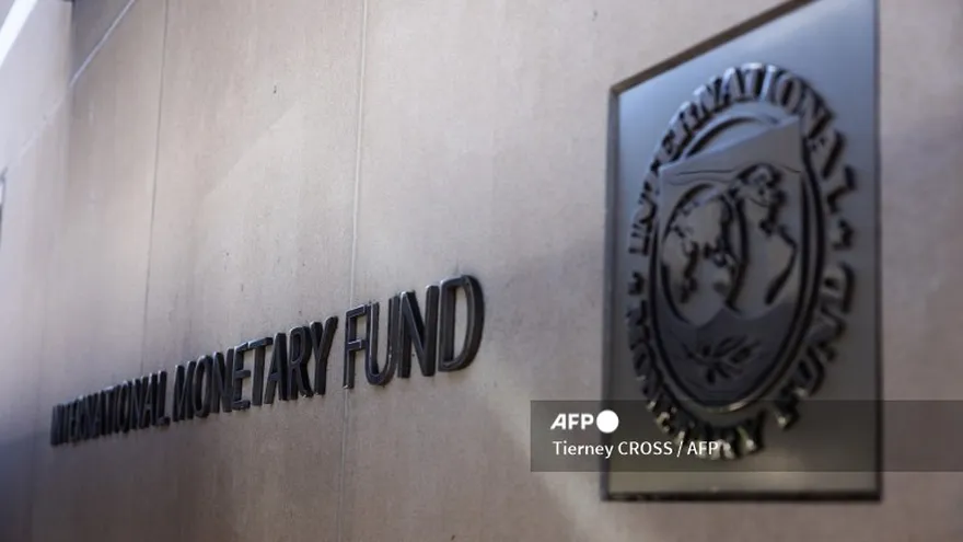 Una vista del edificio de la sede del Fondo Monetario Internacional en Washington, D.C.
