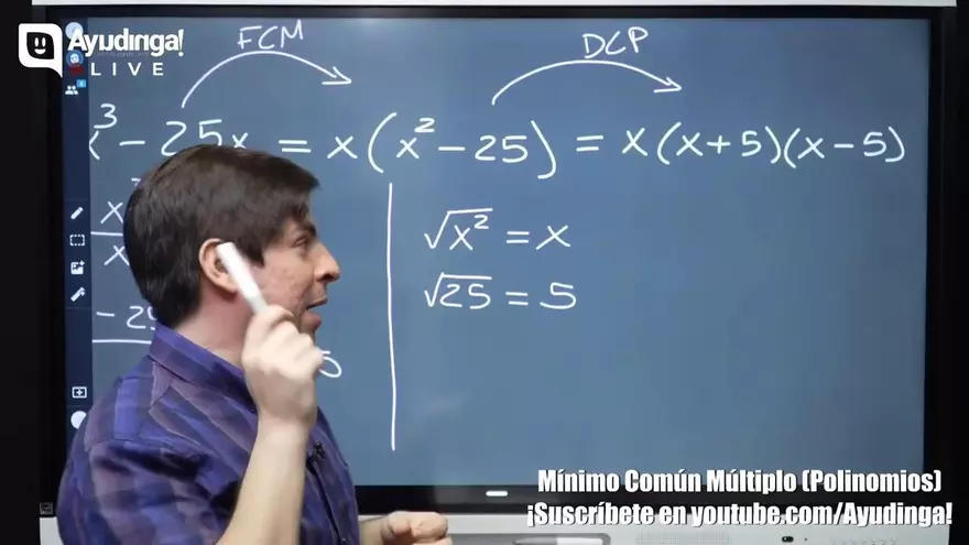 Ayudinga Matemáticas 9° - Mínimo Común Múltiplo en Polinomios - Parte IV 13 de julio de 2020