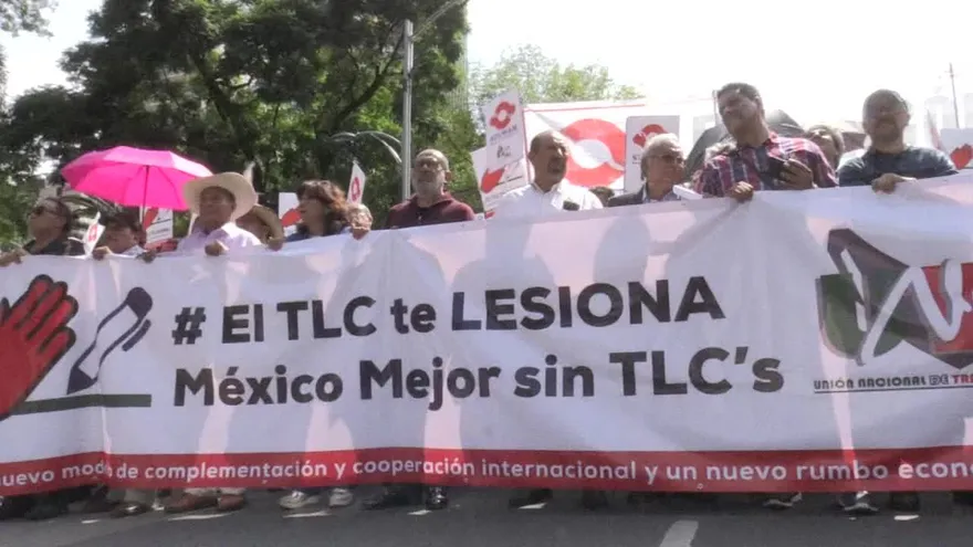 Marcha en México rechaza renegociación del TLCAN