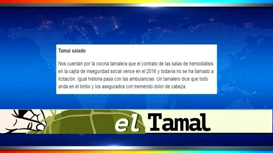 Lectura de los tamales en Noticias AM.