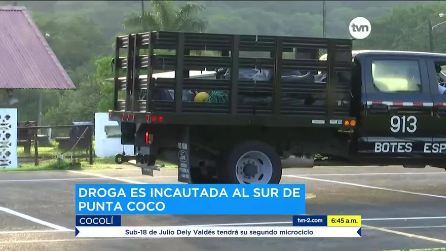 Incautan droga al sur de Punta Coco