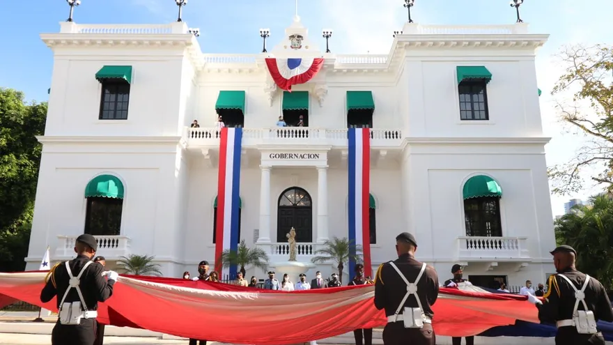 Actos protocolares realizados durante fiestas patrias en la Gobernación de Panamá.