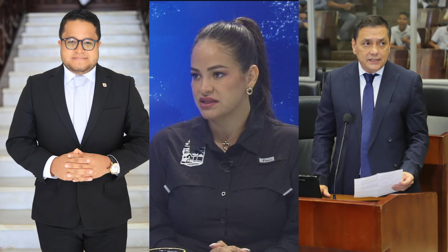 Arraiján: Oliver Ríos, vicealcalde; Stefany Peñalba, alcaldesa; y Manuel Cheng, diputado.