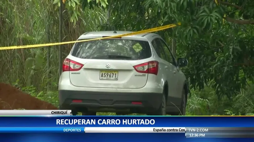Vehículo hurtado fue recuperado en Chiriquí