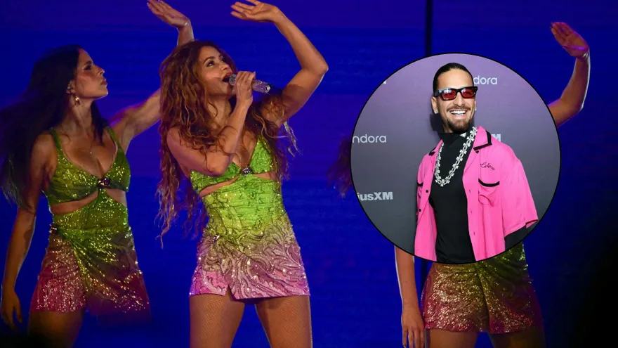 Maluma y Shakira en una burbuja