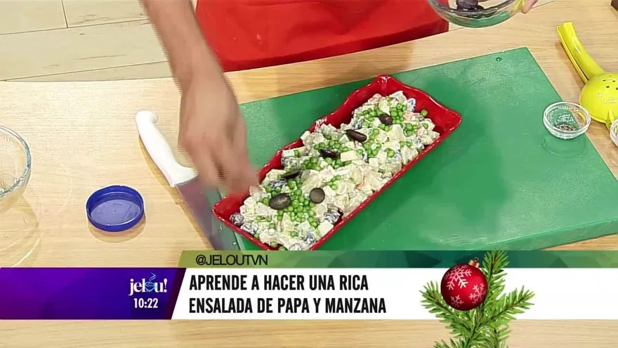 Ensalada de papas y manzana