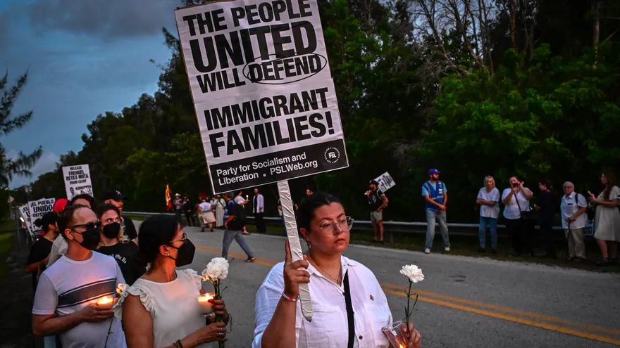 Manifestaciones en Estados Unidos contra el plan de deportaciones masivas del gobierno de Donald Trump
