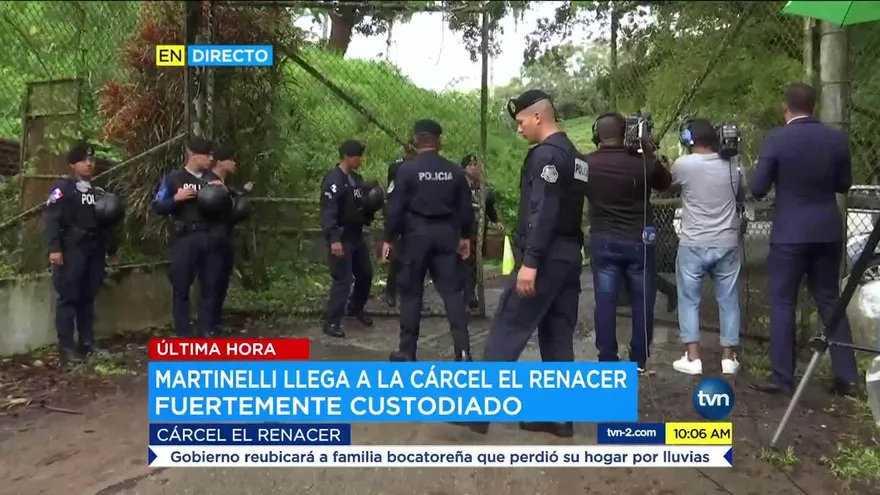 El expresidente Martinelli es trasladado al Renacer