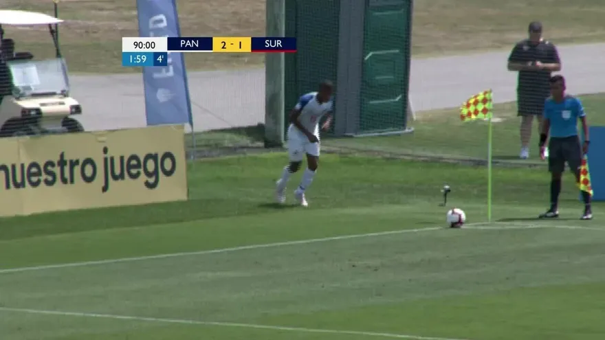 Gol de Erick Rowe al minuto 90 Panamá vs Surinam Premundial Sub-17 de Concacaf