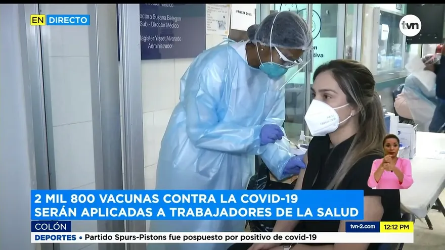 Colón continúa con proceso de vacunación contra la Covid