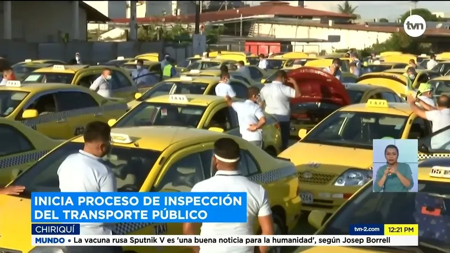 Inspeccionan unidades del transporte público y selectivo en Chiriquí