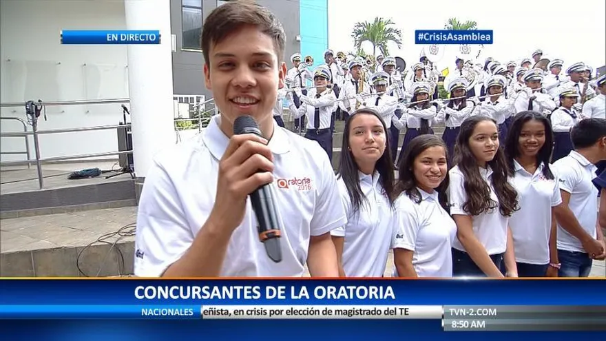 Participantes del Concurso Nacional  de Oratoria visitan TVN Media