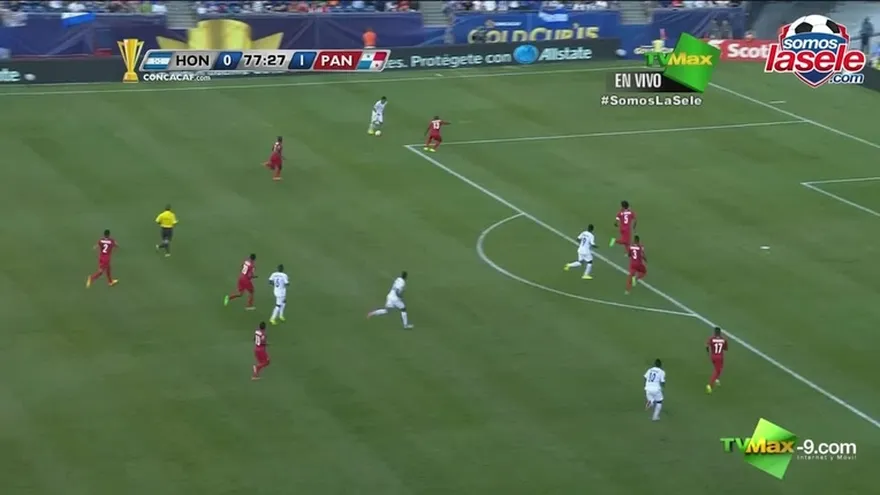 Gol de Honduras, Najar lo hace de penal, el empate 1-1