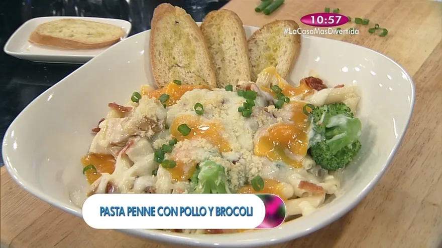 Receta - Pasta Penne con pollo y brocoli