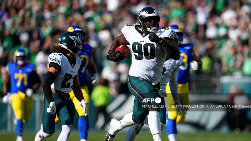 Jordan Davis de los Philadelphia Eagles